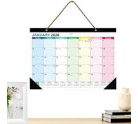 Wall Calendar, Monthly Organizer Board, 16.93x12.01 Inches Multi Functional Desk Long Lasting, Aesthetic Calendar for School, Kitchen, Fridge, Family, Dorm, Work and Classroom