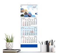 Wall Calendar - Monthly Planner Wall Calendar | Schedule Organizer Large Hangable Planner, Easy View Layout Writable Blocks for Notes, Overview Design, Office or Home Use, 12.99x32.87x0.39in