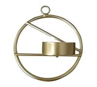 Wall Candlesticks，Art Geometric Sconces Hanging Wall Tea Lights，Round Wall Sconces Used for Wedding Living Room Decoration，Gift Candlestick(Gold 2)