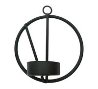 Wall Candlesticks，Art Geometric Sconces Hanging Wall Tea Lights，Round Wall Sconces Used for Wedding Living Room Decoration，Gift Candlestick(Black 3)