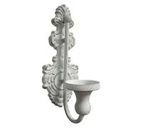 Wall Candlesticks, Vintage Distressed Wall Candle Holder for Living Room Decor Cast Taper Candle Sconce for Elegant Home Ambiance(Natural)