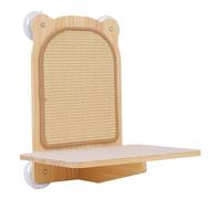 Wall Cat Scratcher - Suction Cup Claw Sharpening Toy for Indoor Kittens | Textured Scratching Surfaces with Hanging Design, Pet Activity Accessory for Apartment Bedroom Living Areas