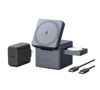 Anker Y1811HA1 cargador de dispositivo móvil Auriculares, Smartphone, Reloj inteligente Negro USB Cargador inalámbrico Carga rápida Interior