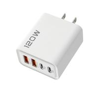 Wall Charger Block - 120 W 5 V2 A 4 puertos Adapter Head | - Device Power Block for cell Phones, Tablets, Home Travel Vacation Essentials, Apartment Hotel Accessory, College Dorm Supply