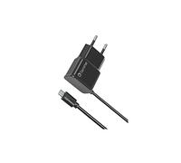 Wall Charger with Micro USB Cable 10W - 100cm - Black