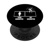 Wall Climbing Your Daughter My Daughter Funny Boulder PopSockets PopGrip Adhesivo