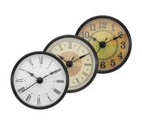 Wall Clock - 7 x 7 x 3 cm Round Wall Clock, kitchen round clocks, 3 Pieces Silent Home Decoration, Built-In Clocks, Modern Elegant Walls Clockk for Dormitory Hotel Restaurant Businesses Rental Room