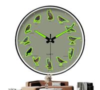 Wall Clock For Bathroom,Round Modern Decorative Animal Art | Easy To Read Animal Clock,for Living Room, Offices, Dorm, RV, Garage, Gym, School, Nurseries, Entryway, Hallway