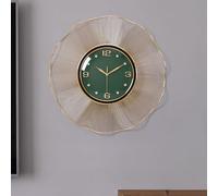 Wall Clocks for Living Room Decor,23.6 Inch Big Decorative Wall Clocks Battery Operated for Bedroom Kitchen Office Home, Large Metal Wall Clock, Silent Wall Clock Non Ticking (Green)