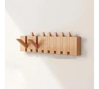 Wall Coat Rack with Hooks, Decorative Beech Wood Piano Shaped Design for Entryway, Bedroom, Coats, Bags, and Hats