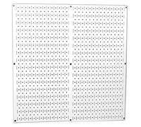 Wall Control 30-P-3232W Blanco Metal Pegboard Pack