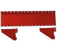 Wall Control ASM-SH-1604 R 10,16 cm de profundidad, solo tablero de clavijas, color rojo