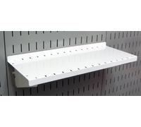 Wall Control Estante de Tablero de Clavijas de 6 Pulgadas de Profundidad, Tablero de Clavijas y Tablero de Herramientas ranurado, Color Blanco