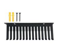 Wall Cord Hangers - 26x9x3cm 13 Slots Steel Data Cable Organizer Rack For Wall | Easy To Install Cable Management For Workshops Studios Workbenches Computer Rooms Desks Homes