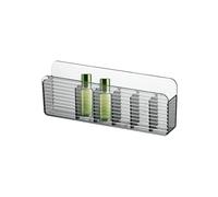 Wall Cosmetic Holder - Adhesive Vanity Storage Tray, Clear Non Drilling Makeup Bin, Transparent Multi Compartment | Space Saving Bathroom Stand, Lipsticks Hair Clips Eyebrow Pencil Home Room Display S