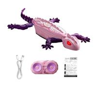 Wall Crawler Gecko with LED Eyes Rechargeable Remote Control Robot