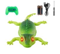 Wall Crawling Gecko 2-Mode Remote Control Rechargeable Light Up - RC Toy Wall Robot Gecko, Fun Interactive Educational Toy for Preschoolers Kindergarten Students, Boys Girls Kids Daughter Son, Durable