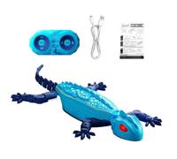 Wall Crawling Gecko Toy with LED Eyes Rechargeable Remote Control Lizard