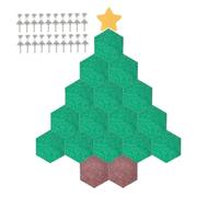 Wall Decor Felt Christmas Tree - 130x150cm Holiday Craft, DIY Display