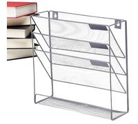 Wall File Organizer, 4 Tier Document Storage Rack for Home Office Supplies