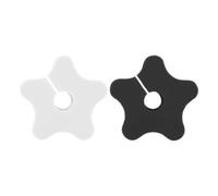 Wall Grommet - 10 Pieces Silicone Cable Pass Through, Star-Shaped Cord Organizer, Wire Routing Solution, Desk Cable Tidy, Home Theater CableProtector, Entertainment Center, Office CableManagement