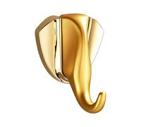 Wall Hanger - Gold Elephant Head Hook, Decorative Wall-Mounted Hook for Hats, Coats, Towels, Bags, Backpacks, Keys, and Wreaths, Elephant Head Hanger for Bathroom, Kitchen, Closet, Entryway, Office, o