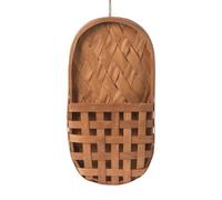 Wall Hanging Basket, Wooden Planter Holder, Rustic Storage Decor