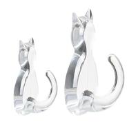 Wall Hook - Gato Key Hook | Key Holder for Wall Decorative | Utility Hook Smile Cat Wall Key Holder | Strong Load-bearing All Mounted Hook for Home Kitchen Bathroom