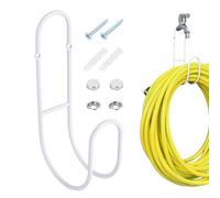 Wall hoseHolder - Metal Mounted Outdoor Water hoseHanger, Garden hoseHolder, Organization Extension Cords Pipe Cord Rope | Backyard Fence Mount, Pool Equipment Storage, Garage Workshop Organization