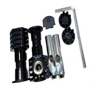 Wall Hung Toilet Fixing Kit for Secure Mounting, Stainless Steel and Plastic Components Set with Pre-Lock Mechanism for Back to Wall or Wall Mounted Toilets(160 wrench)