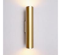 Wall Lamp Creative Cylinder Wall Lantern Long Tube Wall Sconces Led Wall Light 3W Bedside Wall Mounted Light Aluminum Downlight Astigmatism Lamp for Dinning Room Living Room/White Light/30Cm(War/Warm