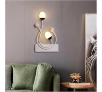 Wall Lamp, Iron - Modern LED Wall Lights Compatible with Study Living Room Bedroom Bedside Aisle Corridor Porch Lamp Indoor Lighting AC90 260V