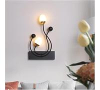 Wall Lamp, Iron - Modern LED Wall Lights Compatible with Study Living Room Bedroom Bedside Aisle Corridor Porch Lamp Indoor Lighting AC90 260V