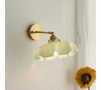 Wall Lamp V-intage Flower Wall Light Straight Arm Mid Century Wall Sconce Hardwired Gold Wall Mounted Light Compatible with Bedside Hallway,Pendant Ceiling Light