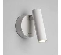 Wall Lamp Wall Mounted Bedside Reading Lamp LED Wall Light Indoor Hotel Guest Room Bed Room Headboard Book Read Light with Switch (Color Temperature : 3000K, Lampshade Color : Chrome) (Matt White