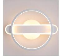 Wall Lamps & Sconces Creative Ring Shape Wall Sconces, High Light Transmission Silica Gel Wall Lights, Bathroom Vanity Wall Lamp, Retro Industrial Wall Lighting for Restaurant Liv