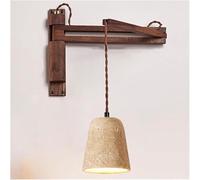 Wall Lamps & Sconces WABI-sabi Style Wiring- Wall Lamp Creative Retractable Folding Rotating Wall Lights Minimalist Rustic Indoor Wall, Vintage Wall Lighting for Bedroom Livin