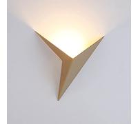 Wall Light Indoor LED 3W Modern Creative Metal Wall Lamp 3000K Warm White Wall Sconce, for Living Room Bedroom Hallway Corridor Stairs Hall, Gold