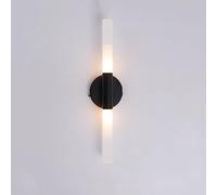 Wall Light Indoor LED 8W 3000K Warm White Modern Metal Wall Lamp Decorative Wall Sconce Lamp for Living Room Bedroom Hallway Corridor Stairs Hall, Black