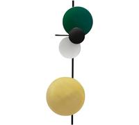 Wall Light Indoor Modern Creative Disc Wall Lamp Art Decor Effect 4 Colors Sconce Wall Lighting Fixture, Minimalist Wall Lights for Living Room Bedroom Corridor Stairs Hallway (Color : Red, Si/Green/L