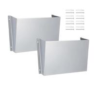 Wall Mail Organizer, 30.4x17.7x8.8cm Stainless Steel Wall Mount Letter Holder Set, Metal Storage Rack for Mail Keys Documents and Accessories, Space Saving Organizer for Home Office Entryway Use