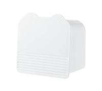 Wall Makeup Organizer - Sanitary Napkin Storage Box, Wall Mount Double-Grid Organizer, Dustproof Lid Storage Container | Easy Install Holder, Multi-Compartment Box For Cotton Balls, Cotton Swabs