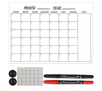 Wall Monthly Calendar - Papel de escritura reutilizable y extraíble, planificador de pared sin fecha, calendario de borrado en , oficina y escuela, para cocina, comedor, dormitorio de