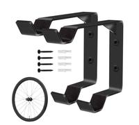 Wall Mount Bike Tire Holder - 2 Pieces Heavy Duty Steel Organization Rack