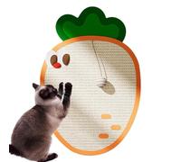 Wall Mount Cat Scratching Board, Carrot Shape Sisal, Cat Paw Scratcher, Anti Wear Non Shedding Toy, Protector de sofá, material de sisal, ahorro de espacio, 65 x 43 cm para gatos 280 g