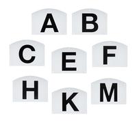 Wall Mount Dressage Letters Markers - Eight Piece Letter Set Durable Weatherproof Equestrian Track Indicators Professional Riding Practice Equipment | Reliable Navigation System with Outdo