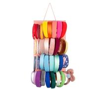 Wall-Mount Headband Rack | 40 Slots Headband Wall | Mounted Felt Display Holder, Hair Bow Organizer Holder For Walls, Door, Wardrobe