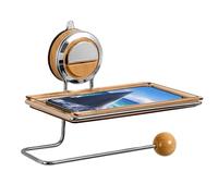 Wall Mount Paper Towel Holder - Stainless Steel Suction Cup Tissue Roll Rack, No Damage Kitchen Bathroom Organizer Shelf, Dispenser | Space Saving Storage Accessory For Home Washroom Counter