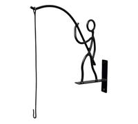 Wall Mount Plant Pot Hanger, Heavy Duty Iron Flower Pot Hook Bracket For Secure Plant Display, Easy Install Durable Garden Support Holder For Balcony Patio Apartment Home Landscaping Use