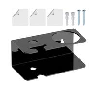 Wall Mount RazorHolder, Shaving Cream Organizer, Adhesive Acrylic Rack, Shower Storage for Bathroom College Dorm Hotel Apartment Toilet Sink Area Grooming Accessories Setup